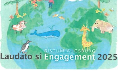 Laudato si-Plakette für den Kindergarten Löwenzahn